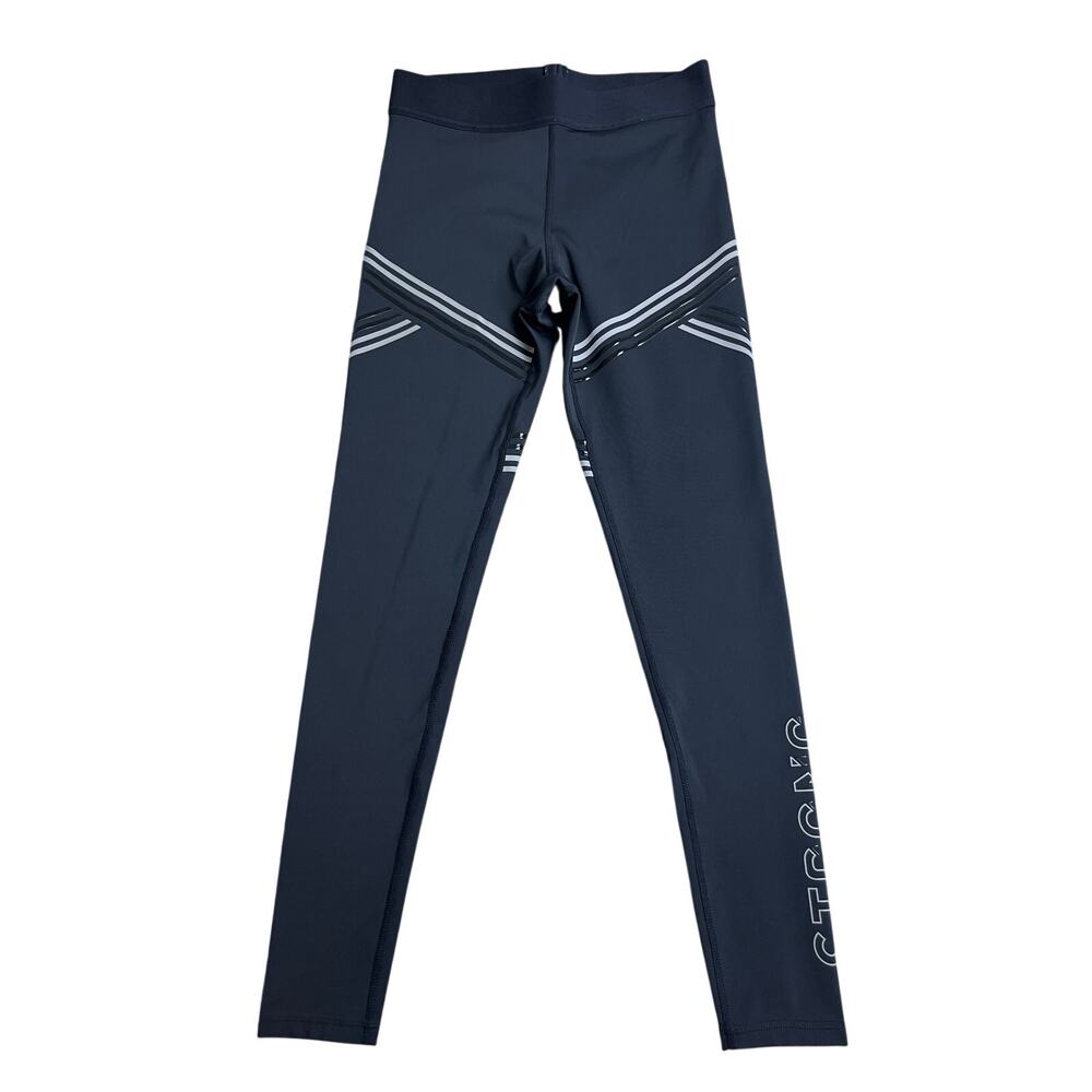 Stronger Diagonal Striped High Waisted Athletic Leggings Size S